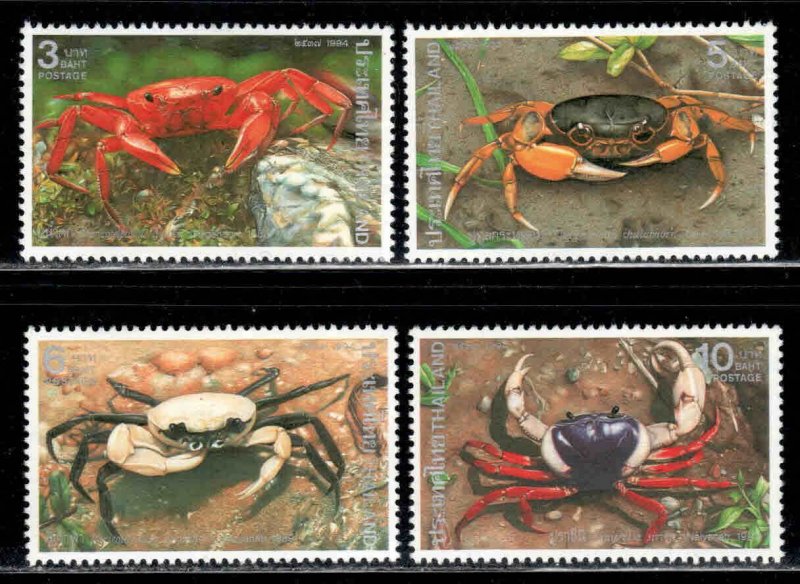 Thailand #1575-78 ~ Cplt Set of 4 ~ Crabs ~ Unused, LHM  (1994)