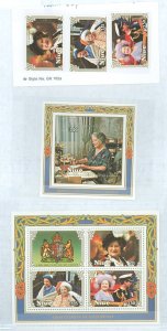 Niue #476-479  Single (Complete Set) (Flowers) (Queen) (Royalty)