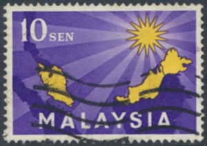 Malaysia   SC# 1 Used  Map    see details & scans