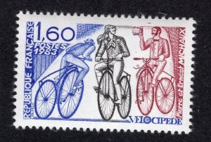 France 1983 1.60fr Bicycle, Scott 1902 MNH, value = $1.10