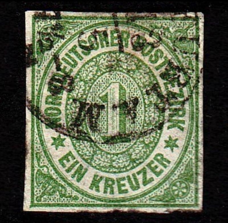 Germany  North German Confederation Scott #7a Imperforate