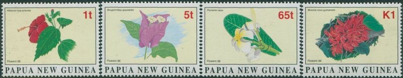 Papua New Guinea 1996 SG794-802 Flowers 4 values MNH