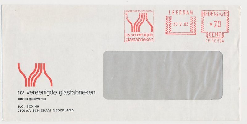 Meter cover Netherlands 1983 United Glassworks - Leerdam