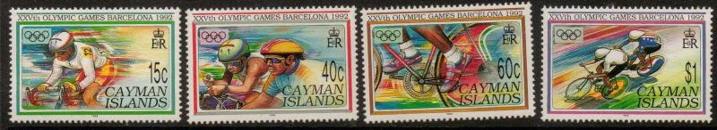 Cayman Islands 1992 MNH Stamps Scott 653-656 Sport Olympic Games Cycling