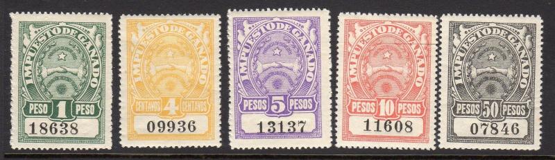 Argentina Revenue Impuesto de Ganado Never Hinged 5 Different a949