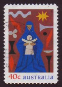 Australia 1999 Sc#1797, SG#1920 40c Madonna and Child USED.