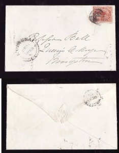 Canada-cover#14368-5c Beaver-double broken circle-L'Orignal,UC-De 21 186...