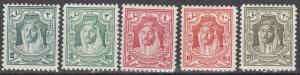 Jordan #208-10, 212, 214 F-VF Unused  CV $11.35 (A13523)