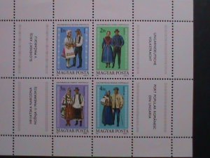 HUNGARY-1981-SC#2713 NATIONAL COSTUMES DRESSING MNH S/S WE SHIP TO WORLDWIDE