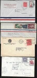 LATIN AMERICA 1930 50 QUBA HABANA COLLECTION OF SIX COVERS TO USA & EUROPE