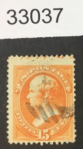 US STAMPS  #189 IMPRINT USED LOT #33037