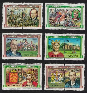 St. Vincent British Monarchs 12v 1984 MNH SG#776-787