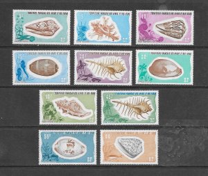SHELLS - AFARS & ISSAS #382-91 MNH