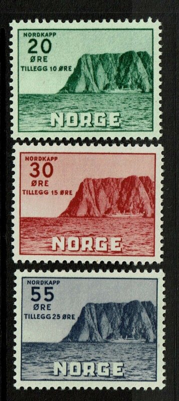 Norway SC# B54-B56, Mint Hinged, Hinge Remnant - S9412