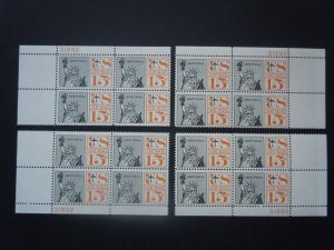 C63a 15c Statue of Liberty Plate Block #31892 Matched Set Tagged MNH OG VF