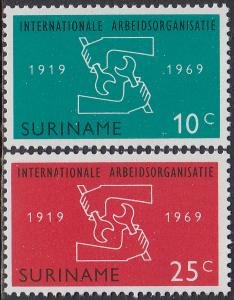 Surinam 366-7 MNH - ILO