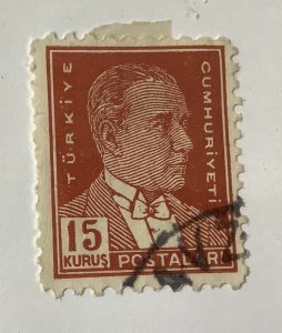 Turkey  1931/42  Scott  751  used - 15k,   Kemal Ataturk