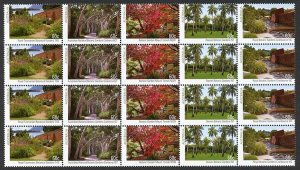 Australia SG3973/7 2013 Botanic Gardens Set Block of 20 U/M