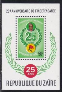 Zaire # 1204, National Independence 25th Anniversary, NH, 1/2 Cat.