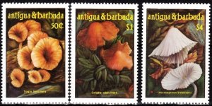 ANTIGUA & BARBUDA 1986 FLORA: Mushrooms. Missing 1v, MNH