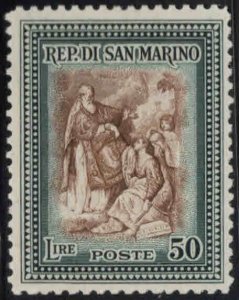 San Marino Scott 265 MH* St. Marinus stamp top value of 1947 set