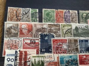 Denmark mounted mint or used stamps  A12359