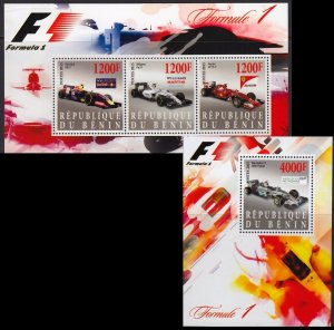 BENIN 2015 CARS FORMULA 1 RACING AUTOS VOITURES [#1575P]