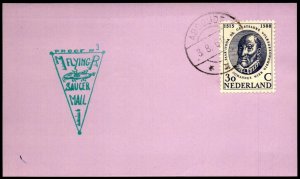 Netherlands 1960 MRI Flying Saucer Proof #3 Card - L36132