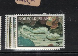 Norfolk Island Marine Life SG 377-80 MNH (10ewr)