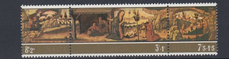 MALTA 1975  CHRISTMAS   SET  MNH  