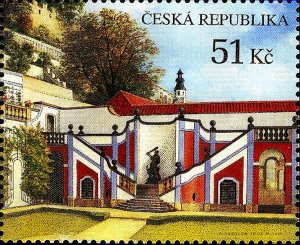 Czech Republic 2008 MNH Stamps Scott 3388a Prague Garden Architecture