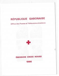 Gabon 1966 Red Cross Sheet Sc C41a - C42a MNH C4