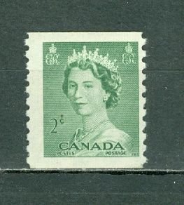 CANADA 1953 QE-KARSH #331 COIL STAMP MNH...$2.00