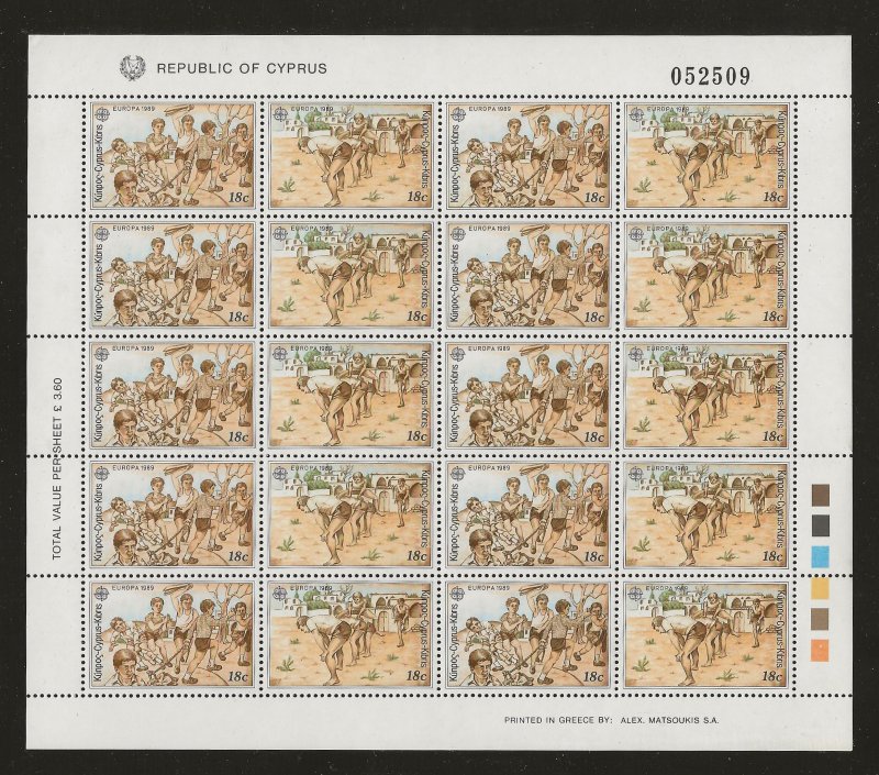 CYPRUS  SC # 722 - 5       MNH