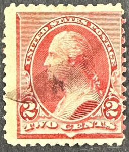 US #220 Used 2c Washington 1890 [B9.3.1]