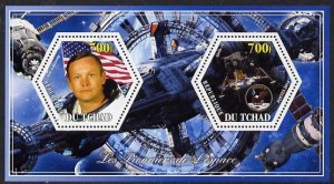 CHAD - 2014 - Conquest of Space - Perf 2v Sheet #2 - M N H - Private Issue