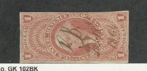 United States, Postage Stamp, #R70a Used, 1862 Revenue