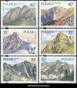 Poland Scott 3313-3318 Mint never hinged.