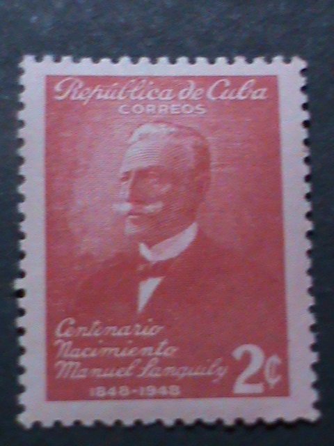​CUBA-1949-SC#435 MANUEL SANGUILY Y. GARRITT- MNH VERY FINE-HARD TO FIND