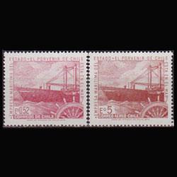 CHILE 1971 - Scott# 398+C307 Maritime Comm. Set of 2 NH