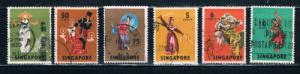 Singapore 86-89;93;95 Used Dancers  (S0240)