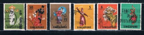 Singapore 86-89;93;95 Used Dancers (S0240)