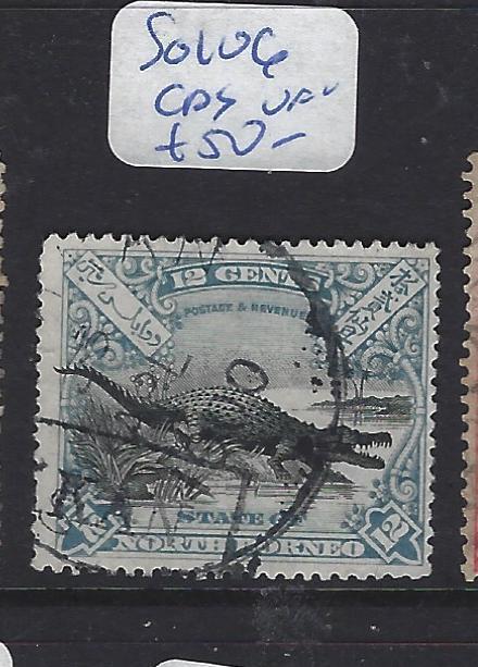 NORTH BORNEO (P2609B)    12C  CROCODILE  SG 106   CDS  VFU