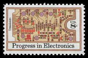 PCBstamps   US #1501 8c Electronics - Transistors, MNH, (24)