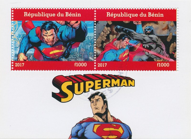 Marvel Superheroes Stamps 2017 CTO Superman Comics 2v M/S