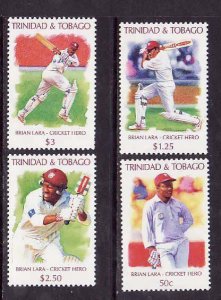Trinidad & Tobago-Sc#583-6-id9-unused NH-Sports-Cricket-1996- please note there