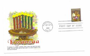 5337  Kwanzaa 2018, Panda Cachets, FDC