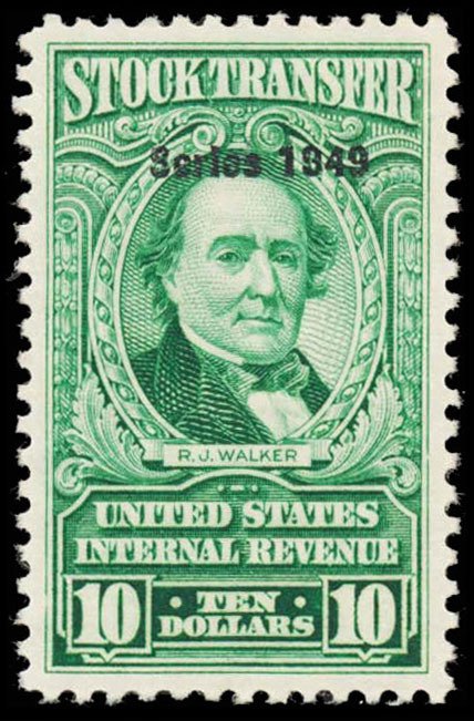 U.S. REV. DATED GREENS RD302  Mint (ID # 103144)