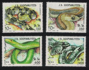 Somalia Snakes 4v 1994 MNH MI#528-531