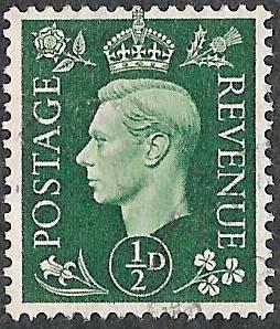 Great Britain Scott 235 - George VI - Single - Used - 1937